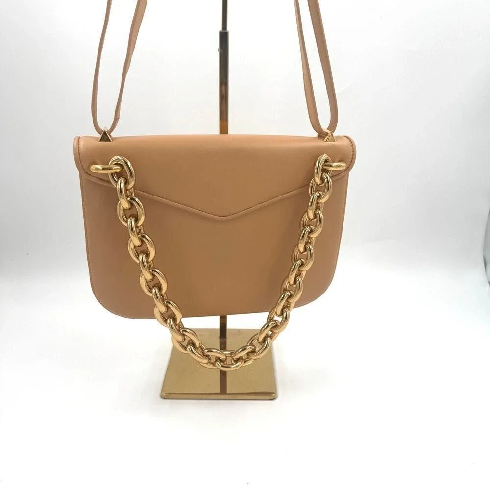 Bottega Veneta Mount Leather‎ Beige Tan Crossbody Shoulder Bag